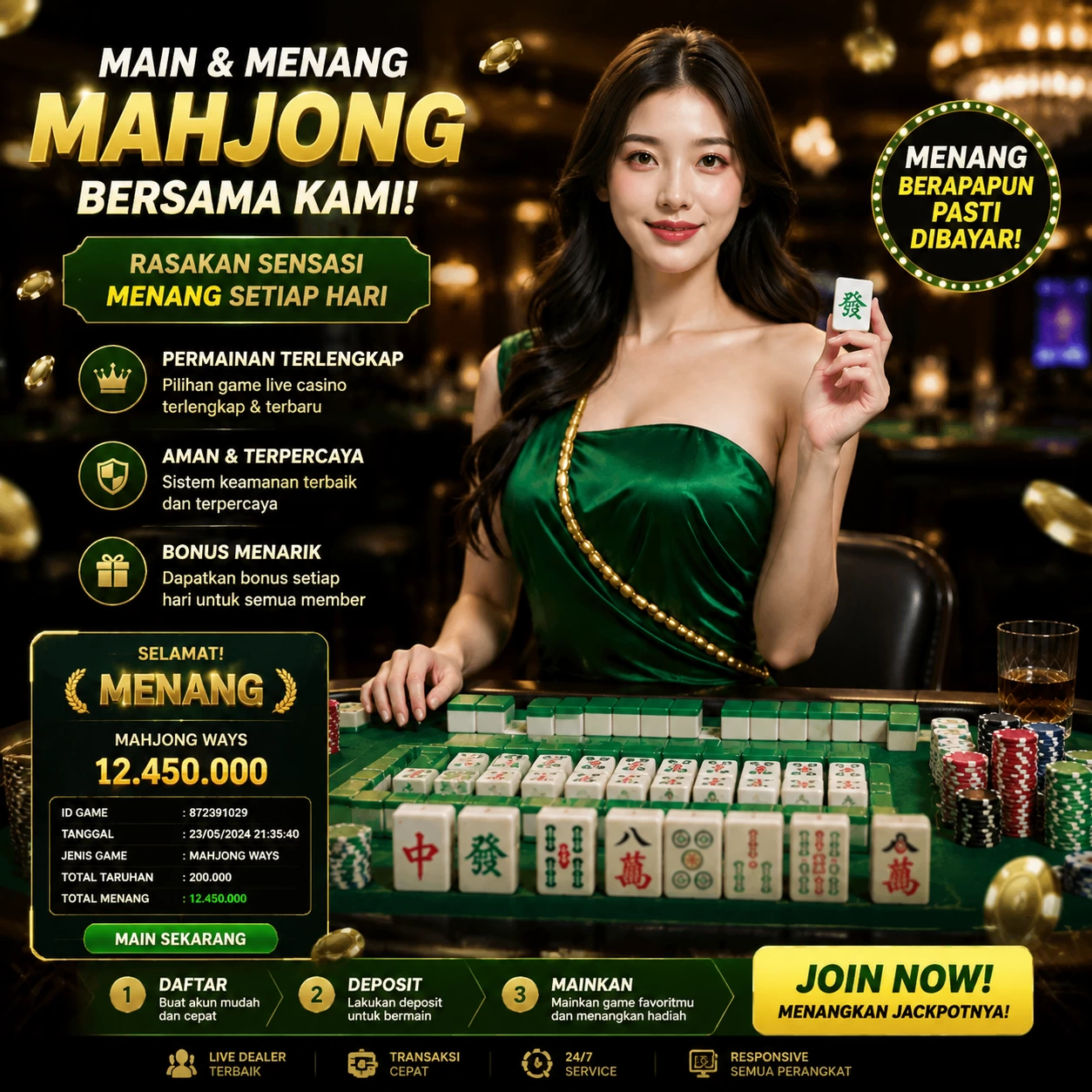 Yang berubah di ombak189: bookmark, e-wallet, turnover